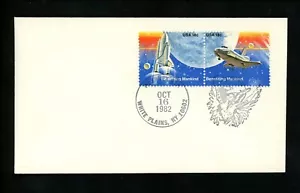 US Postal History Space Pictorial Cancel Space Shuttle 1982 White Plains NY - Picture 1 of 2