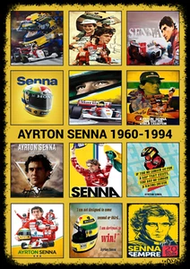 AYRTON SENNA Posters Superbike Moto Speed Racing Wall Art Pictures Prints - Picture 1 of 1