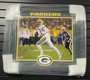 Imagen enmarcada autografiada de Aaron Rodgers 16x20 fanáticos certificado de autenticidad Green Bay Packers - Imagen 1 de 3