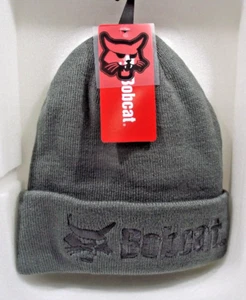 Bobcat Gray Knit Hat Embroidered Logo Unisex Knit Cap Men / Women - New - Picture 1 of 3