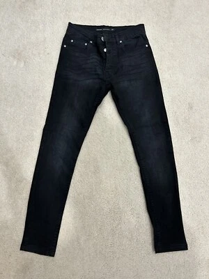 Brave Soul Light Black Denim Skinny Jeans Mens Size W28 L30 Asos - image 1 of 3