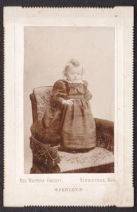 Georgia May Bell Ames Holt Cabinet Photo of Baby - Newburyport, MA - Picture 1 of 2