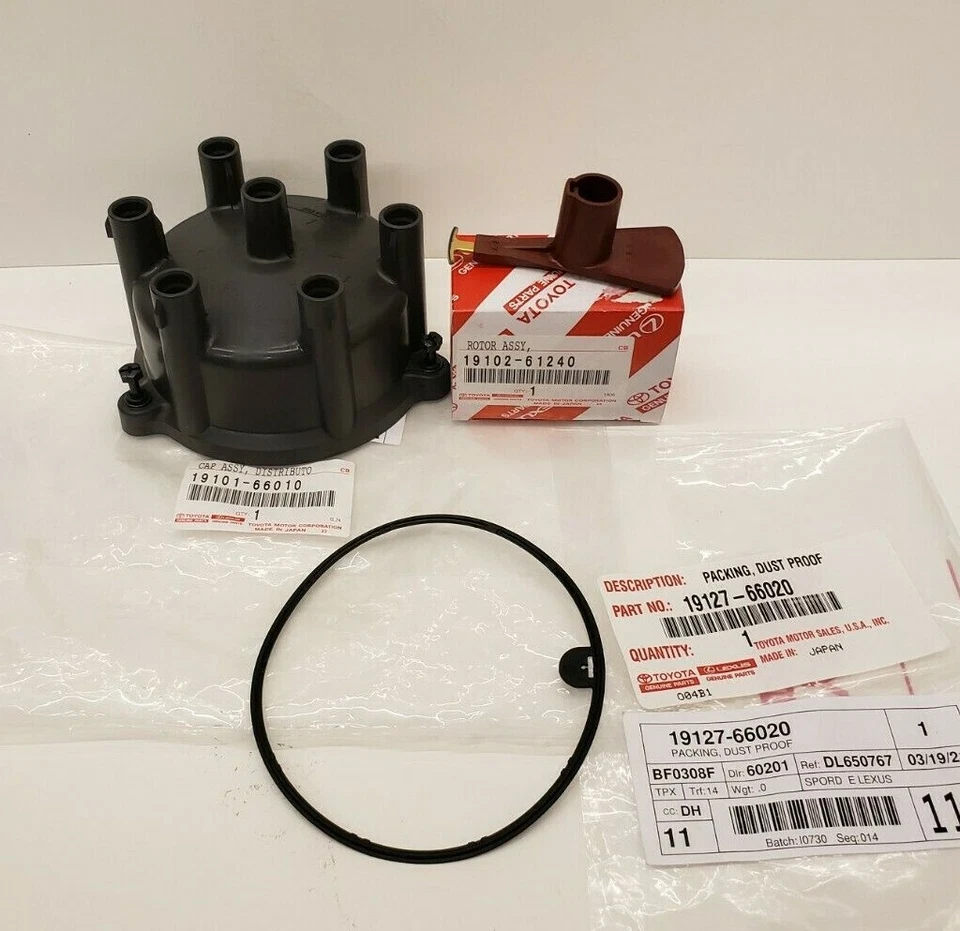 JUEGO DE TAPAS Y ROTOR Y JUNTAS DISTRIBUIDOR DE FÁBRICA OEM LEXUS 1996-1997 LX450 Foto 1 de 1