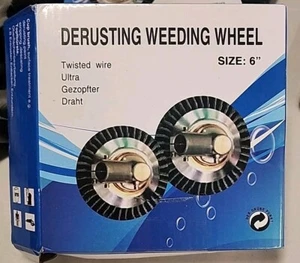 6'' Twisted Wire Derusting Weeding Wheel Brush, Heavy-Duty Rust Removal - Picture 1 of 7