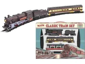 Classic Train Set Retro Large Battery Operated Toy Lights Sounds Track Kids Gift - Picture 1 of 24