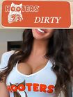 NEW! HOOTERS Girl Uniform NAME TAG Collectible Halloween Costume Pin Tag DIRTY