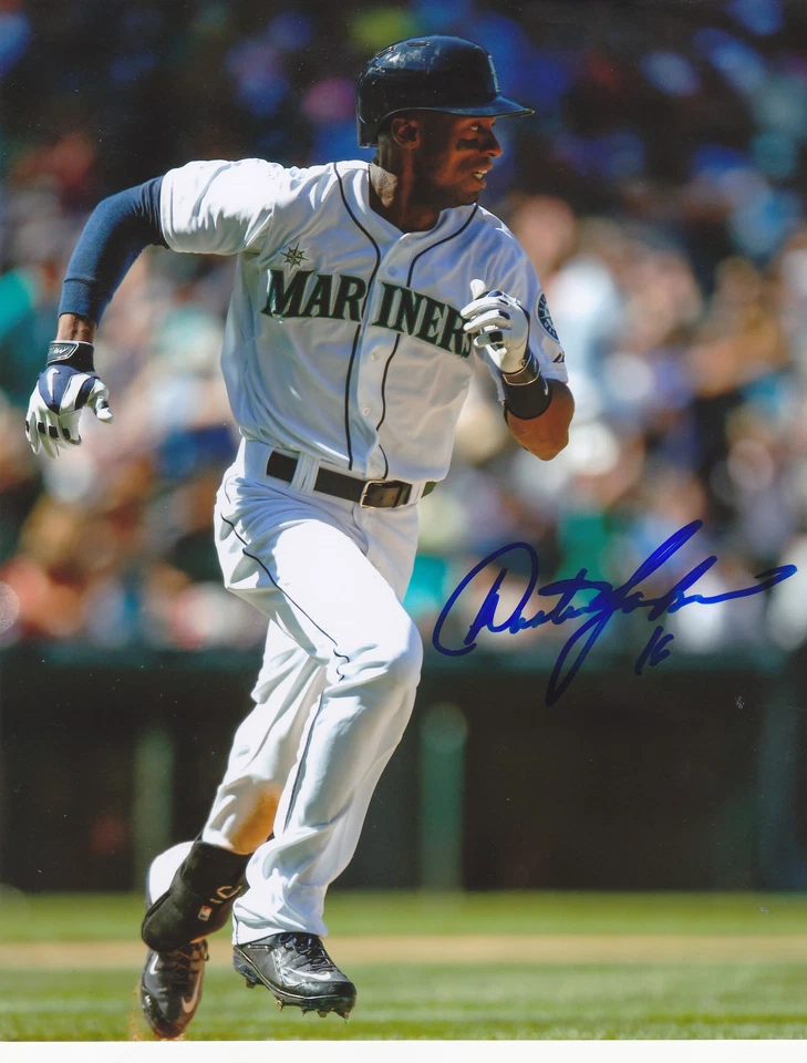AUSTIN JACKSON   SEATTLE MARINERS    ACTION SIGNED 8x10 — 第 1/1 张图片