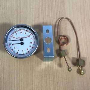 Caldera/medidor de presión de preparación La Marzocco original OEM ø 60 mm de doble escala (L280.R) - Imagen 1 de 5