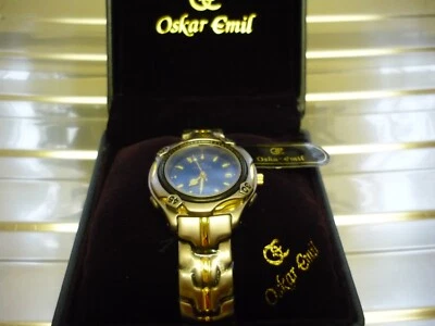  OSKAR EMIL {S3000} Relógio Masculino de Quartzo na Caixa de Exibição Excelente Estado  - Imagem 1 de 4