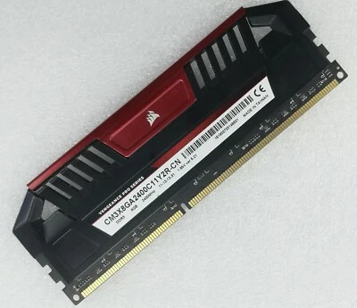 CORSAIR 8GB DDR3 2400 Desktop DIMM RAM PC3-19200 VENGEANCE CM3X8GA2400C11 240pin - Image 1 of 4