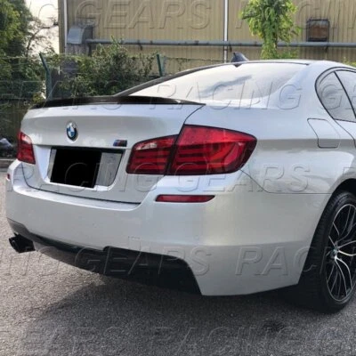 FIBRA CARBONO TAPA MALETERO TRASERO ALERÓN AJUSTE 11-16 BMW F10 528i 535i 550i M5 4 puertas Foto 1 de 4