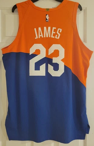 100% Authentic LeBron James Cleveland Cavaliers ProCut City Edition Jersey 52 XL Cover