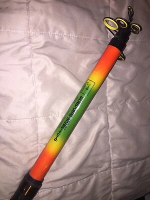 Vintage EVIA Benidorm-Mobe 4506 Telescopic Surf Fishing Rod 4.5M / 14' 9" NIF - Imagem 1 de 4