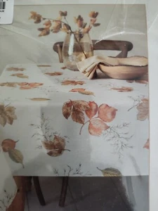 Oblong 60 X 84 Fall Autumn Leaves Thanksgiving TABLECLOTH - Picture 1 of 2