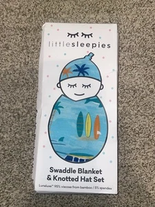 Juego de pañales y sombreros Little Sleepies Surf Life NUEVO bambú - Imagen 1 de 2
