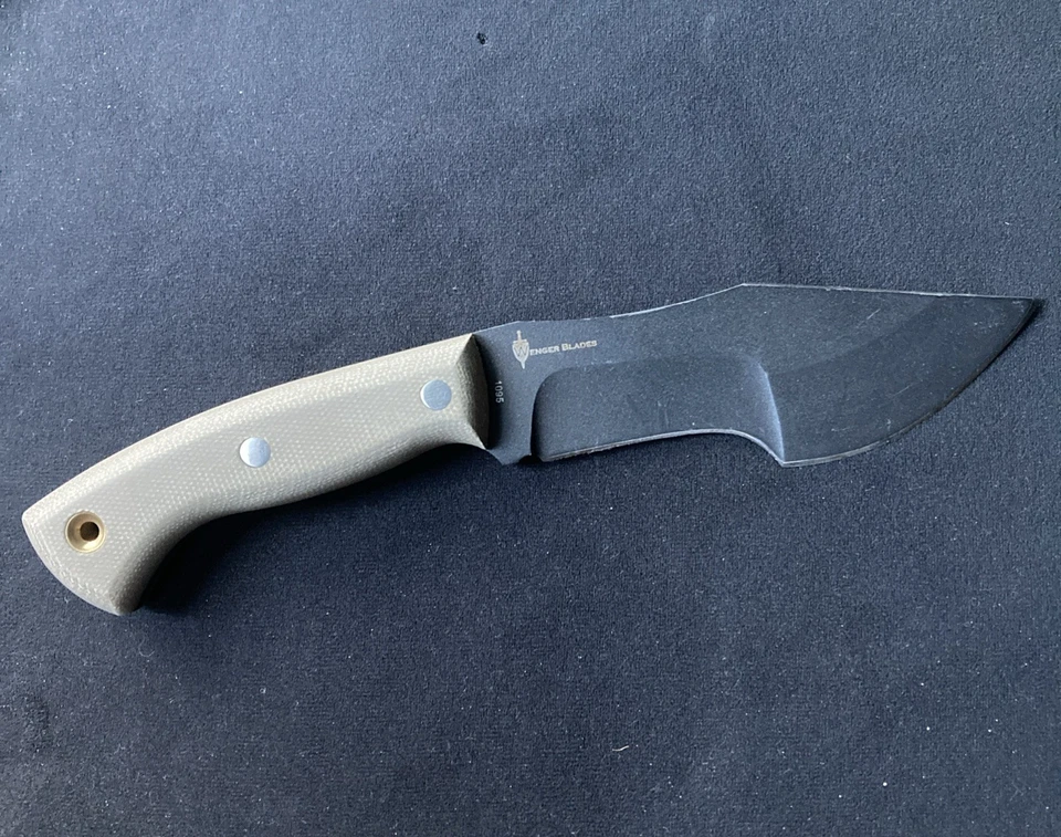 Faca de lâmina fixa Boker Plus Tracker, alças marrons Micarta, bainha Kydex - Imagem 1 de 4