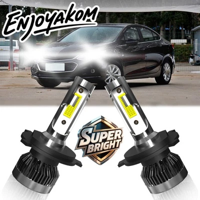 For Chevrolet Cruze 2010-2010 6000K LED Headlight High Low Beam Bulbs Kit 2Pcs - Изображение 1 из 4