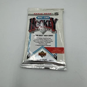Paquete de tarjetas de hockey de la NHL 1991-92 Upper Deck High Series — 12 cartas por paquete - Imagen 1 de 2