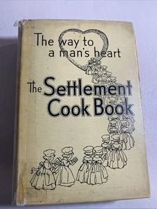 1943 The Settlement Cook Book The Way to a Man’s Heart 25th Edition Hardback - Imagen 1 de 17