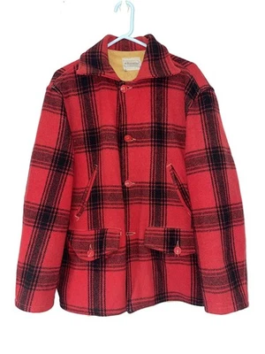 Chaqueta Mackinaw Vintage Años 40 50 Western Field Montgomery Ward Lana Cuadros L? Foto 1 de 4