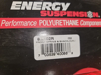 Bujes de resorte de hoja Energy Suspensions 8.2102R para camioneta Toyota Foto 1 de 4