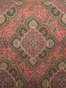 Ralph Lauren Reitsport Paisley Twin Bettbezug rot burgund hellbraun *Anmerkung* - Bild 1 von 4