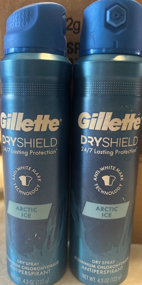 2 Nuevos Antitranspirantes Gillette Dry Shield Protección Duradera 24/7 Hielo Ártico Foto 1 de 1