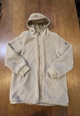 1 Chaqueta Sherpa Madison Expedition Para Mujer Cremallera Completa Con Capucha Talla Mediana Tostada Foto 1 de 4