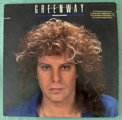 ❇️RARE LP VINYL~GREENWAY Serious Business LP Vinyl 1988~1st Press Promo~LikeNew - Image 1 of 4