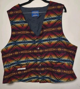 Vintage Pendleton Herren XXL Weste High Grade Western Wear Wolle Azteken Southwestern - Bild 1 von 9