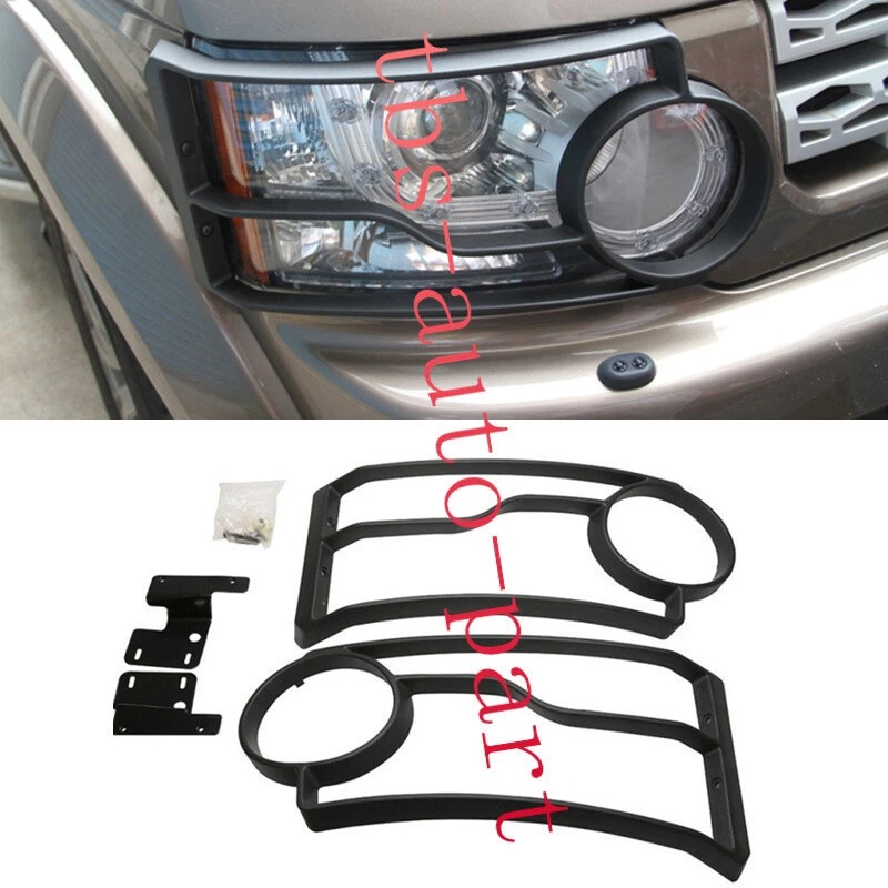 Matte Black Front HeadLight Lamp Guard Cover Fit For Land Rover LR4 2010-2013 - Изображение 1 из 4
