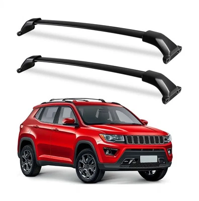 Barras transversales de techo KINGGERI 260 lb aptas para Jeep Compass 2018-2025, aluminio... Foto 1 de 4