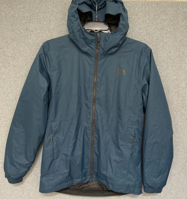 Jaqueta de chuva The North Face masculina com capuz DryVent azul média zíper completo - Imagem 1 de 4