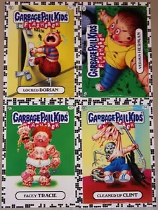 2011 Garbage Pail Kids Flashback 2 B1-B4 tarjetas de bonificación raras topps conjunto de 4 - Imagen 1 de 1