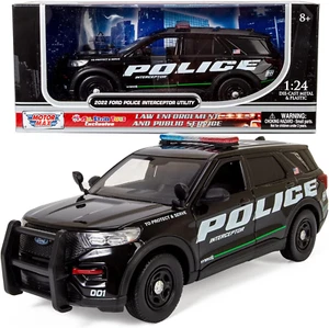 Nuevo Ford Explorer Police Interceptor 2022 1:24 Diecast Model Car exclusivo - Imagen 1 de 12
