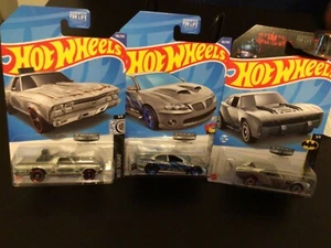 Hot Wheels 2022 ZAMAC lot of 3 El Camino,Batmobile,GTO WALMART  - Picture 1 of 4