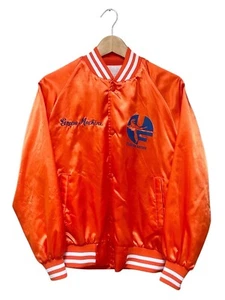 Men's Vintage University Of Florida Gators Satin Bomber Jacket Green Machine M - Picture 1 of 15