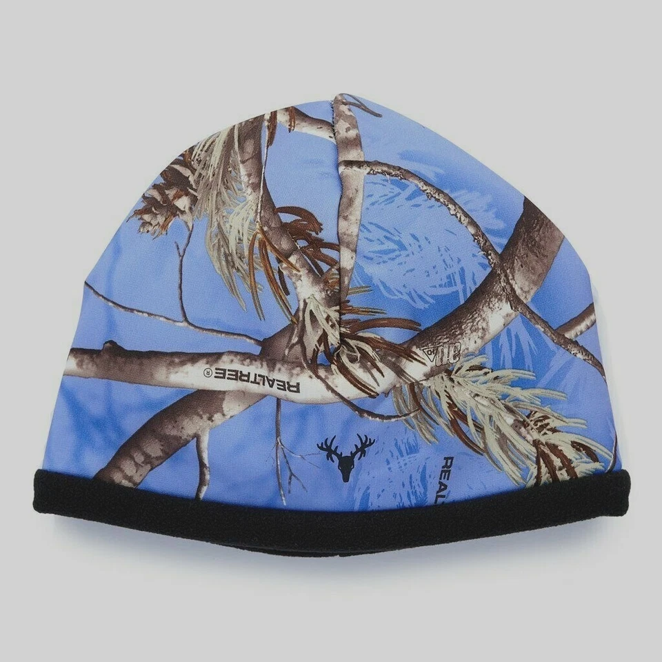 Women's REALTREE Camo Hot Shot Winter Hat Beanie CHOOSE PURPLE OR BLUE!!!! - Image 1 of 1