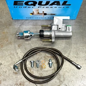 Exedy Clutch Master Cylinder & Gunmetal Stainless Steel Line Kit 05-10 Scion tC - Picture 1 of 12
