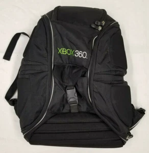 Microsoft Xbox 360 backpack black/green tavel bag carrying case - Picture 1 of 12