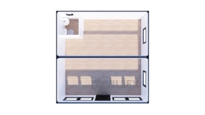 Container Anlage - 6,0 m x 6,0 m - mit Sanitär + Elektrik - Villex - NEU! - Bild 1 von 4