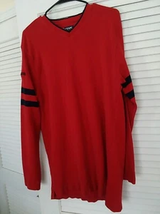 Chaps Ralph Lauren Red Long Sleeve Crewneck Shirt Men's Size XL/XG Vintage! - Picture 1 of 4