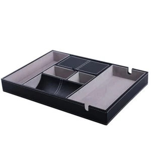 Valet Tray for Men EDC Nightstand Table Charging Station Catch All Dresser Tray - Picture 1 of 8
