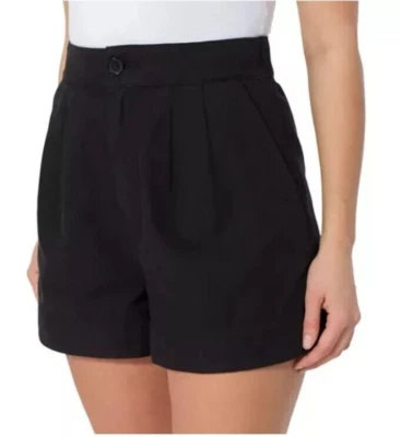 Nuevo con etiquetas Joie Damas Tiro Alto Plisado Corto Talla XL Negro Foto 1 de 4