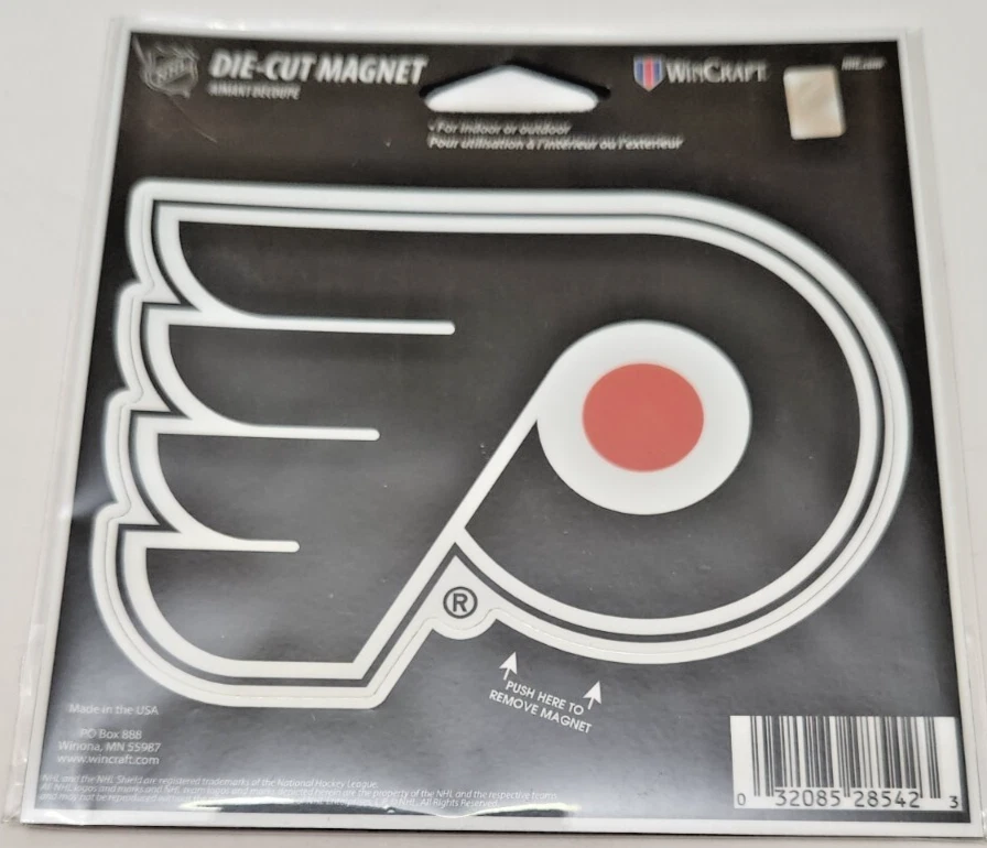 Philadelphia Flyers NHL Die Cut Magnet Decal 3.5" x 4" - Image 1 of 1