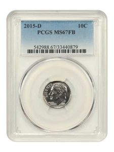 2015-D 10c PCGS MS67 FB - Picture 1 of 4