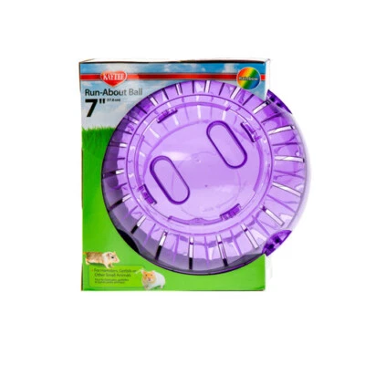 Kaytee Run-About Ball Rainbow With Led Light Rainbow 7 Inches for Small animals - Image 1 of 2