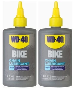 2 X WD-40 BIKE Wet Chain Lube 118mL Bottle - For Wet, Muddy, Extreme Conditions - Picture 1 of 2