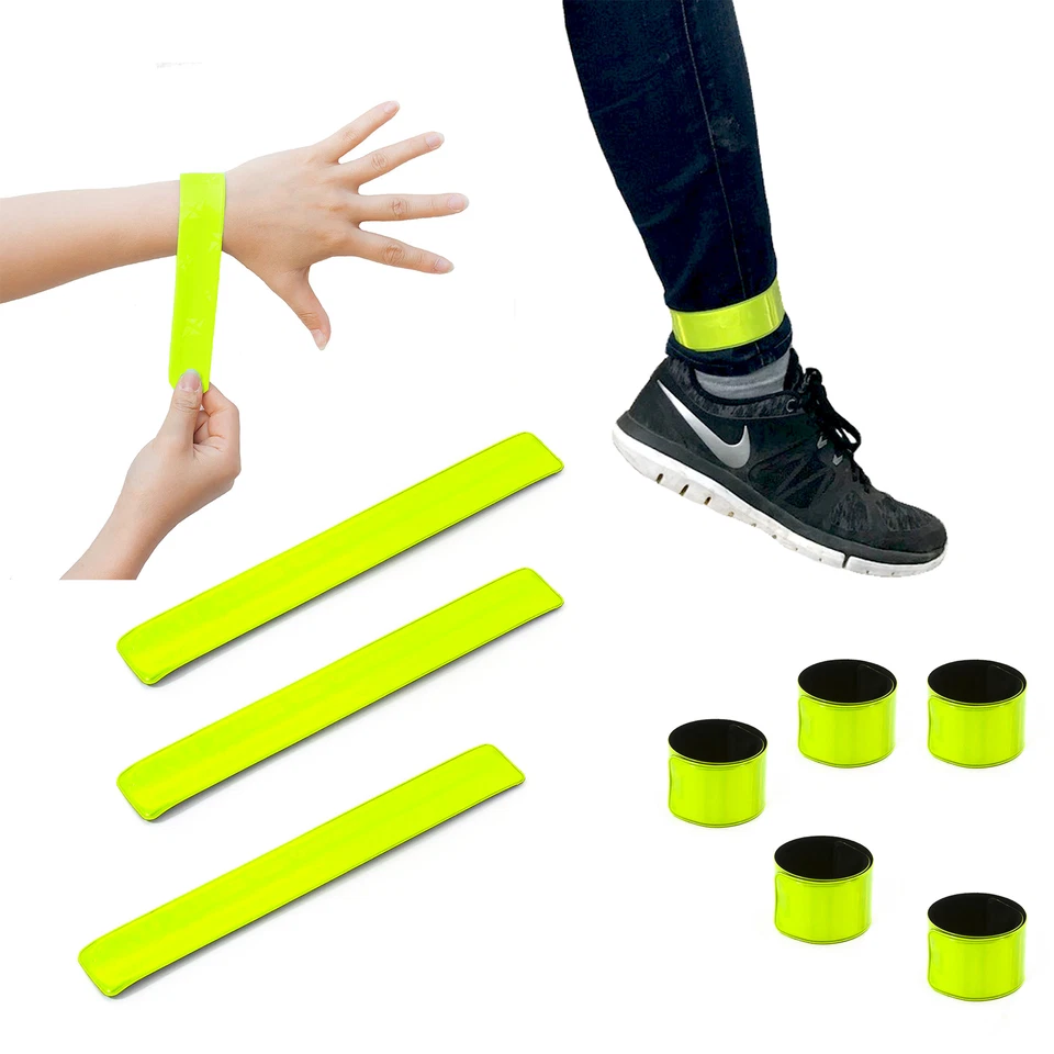 Reflektorbänder 10er Set Schnapparmband Klatscharmband Reflektierend Sicherheit - Bild 1 von 1