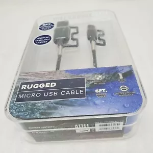 Altec Lansing Rugged Micro USB Cable For Android Samsung Devices Black 6 ft. - Picture 1 of 3